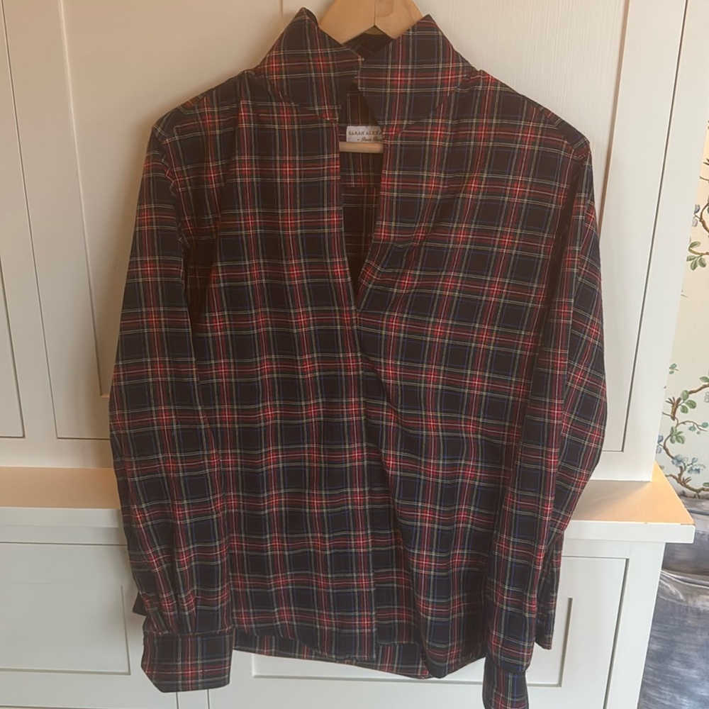 Sarah Alexandra Signature Plaid Shirt Size 8